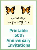 50th wedding anniversay invitations