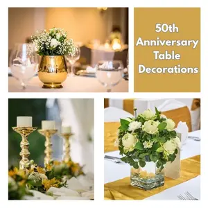 50th anniversary table decorations
