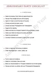 Our Anniversary party checklist will help you plan the best party to celebrate the years together