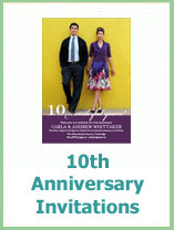 10th anniversary invitations