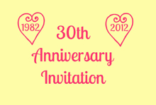30th anniversary invitations