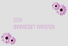 free printable 25th anniversary invitation