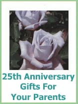25th anniversary gift ideas for parents