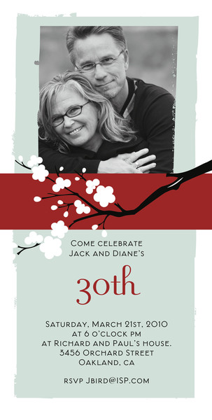 photo anniversary invitation