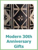 modern 30 year anniversary gifts