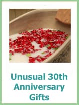 unusual 30th anniversary gifts