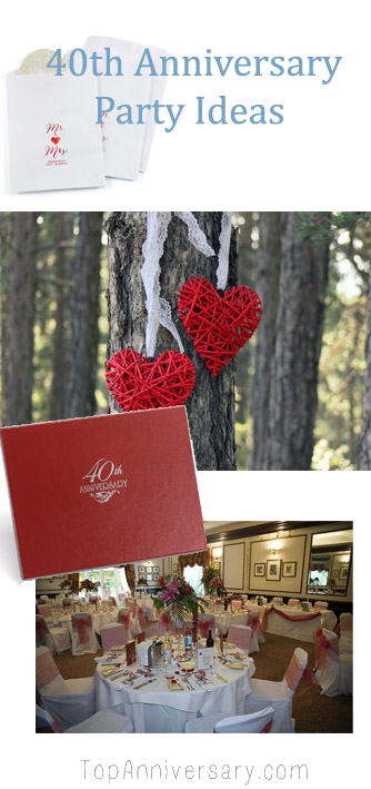 Fabulous 40th Wedding Anniversary Party Ideas