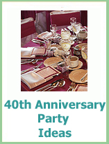 40th wedding anniversary party