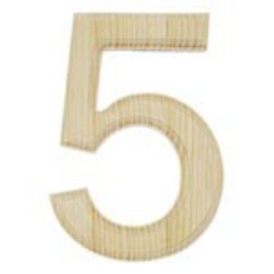wooden number 5
