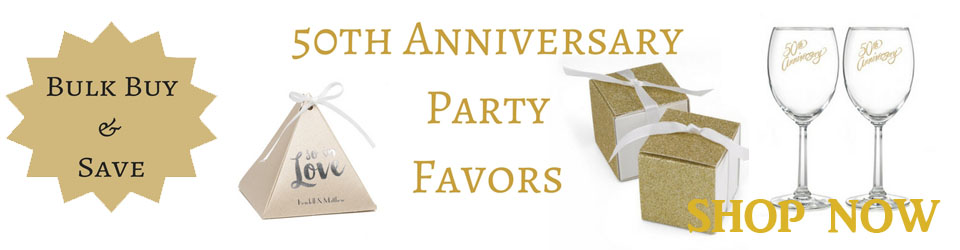 buy 50th anniversary party favors