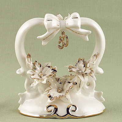 50th anniversary cake topper