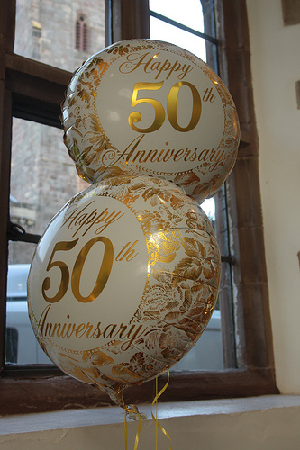50th balloons