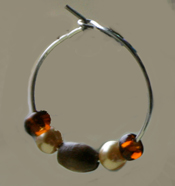 homemade 50th anniversary wine glass charm