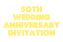 free printable 50th wedding anniversary invitation