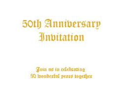 free printable 50th anniversary invitation