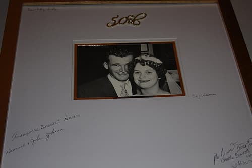 50th anniversary photo guest book