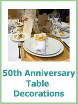 50th wedding anniversary decoration
