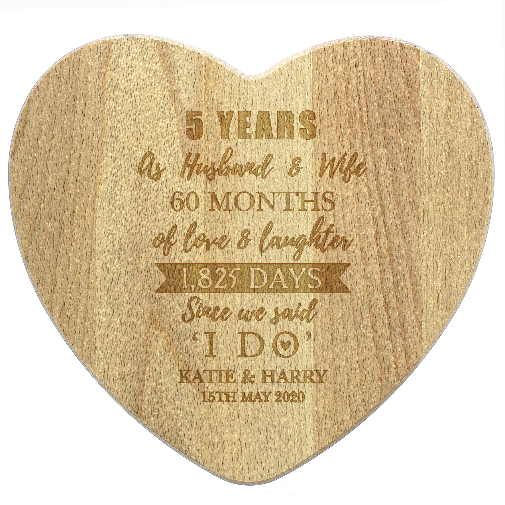 5th anniversary cheeseboard