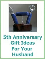 5th anniversary gift ideas for your husband