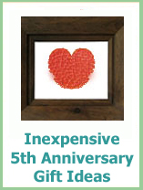 inexpensive 5th anniversary gift ideas
