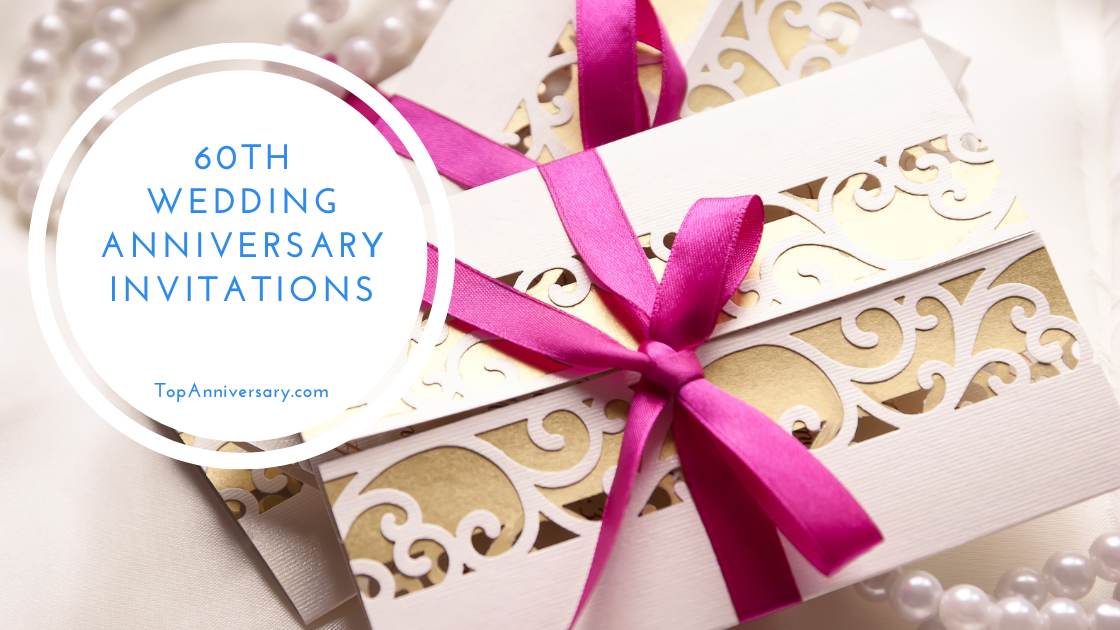 60th anniversary invitations