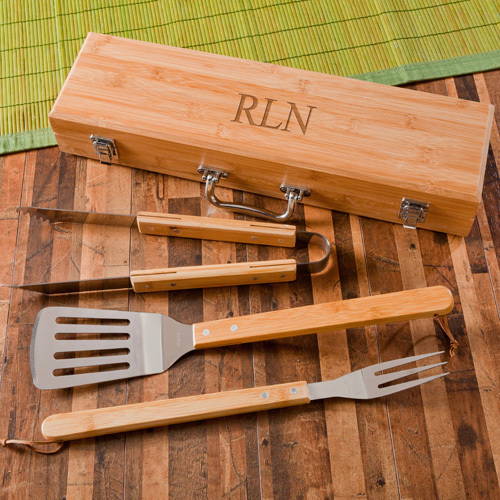 wooden bbq kit