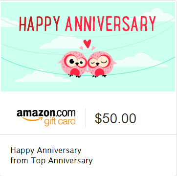 Anniversary Gift Cards
