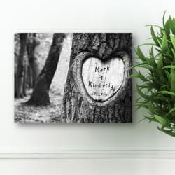 personalized 2nd anniversary canvas