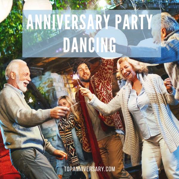 dancing at a backyard anniversary party dancing at a backyard anniversary party