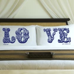Personalized couple pillows