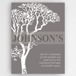 personalized 2nd anniversary canvas