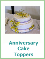 wedding anniversary cake topper