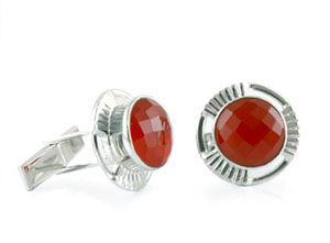 carnelian cufflinks