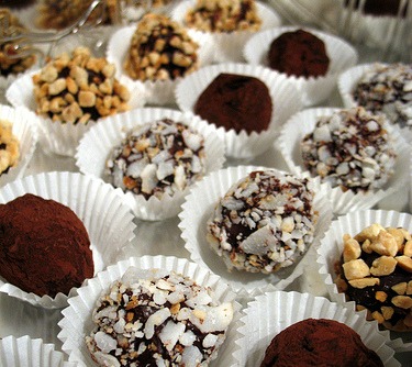 homemade chocolate truffles
