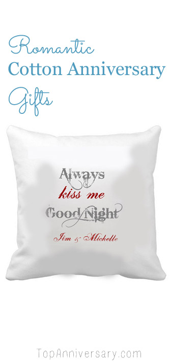 romantic cotton anniversary gifts