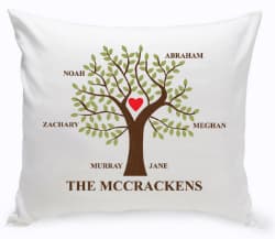 family tree pillow