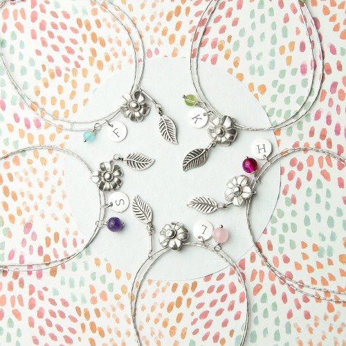 crystal anniversary bracelet with personalized gift box