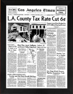 framed 15th anniversary poster