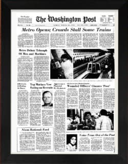 framed 50th anniversary poster