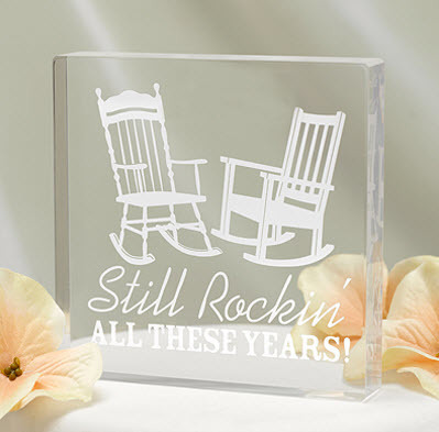 still rockin anniversary cake topper