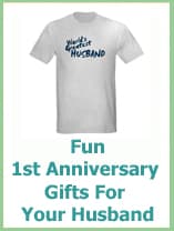 1st anniversary gifts for him