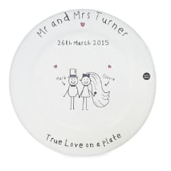 fun personalized Anniversary plate