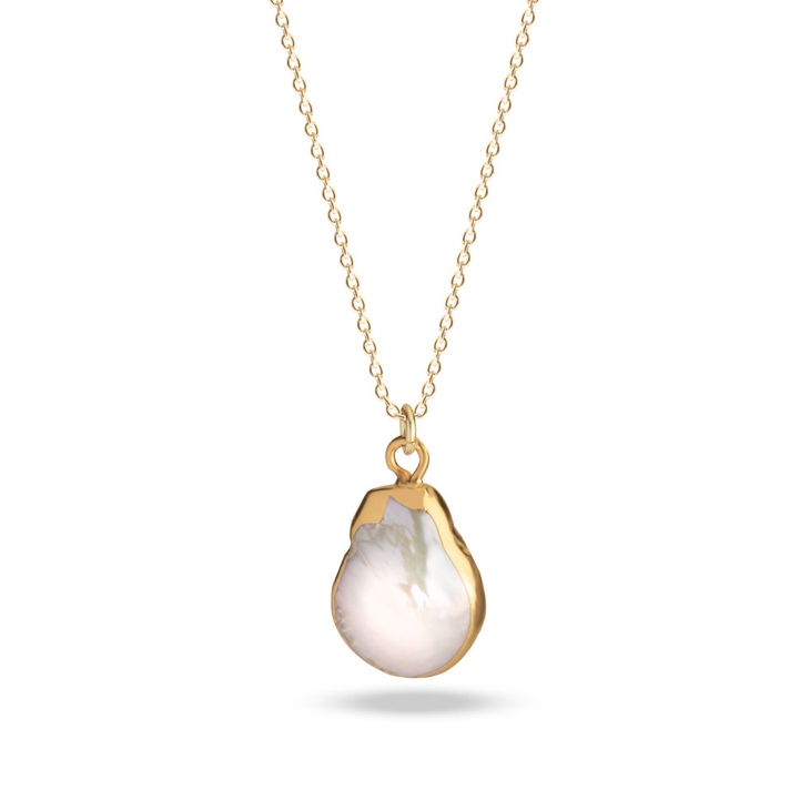gold and pearl anniversary necklace