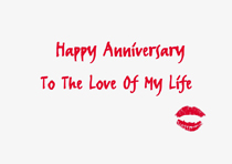happy anniversary kiss card