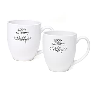 hubby and wifey coffee mugs