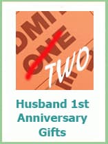 1st anniversary gifts for husband