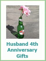 4th anniversary gifts for husband