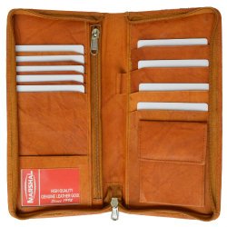 leather travel document holder
