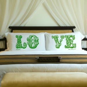 personalized Love pillows