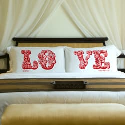Personalized couple pillows